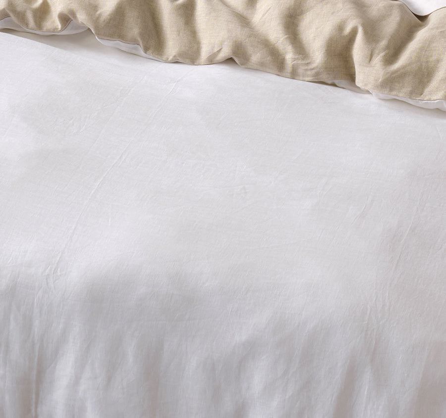 Nimes Duet Quilt Cover Set Range White and Natural