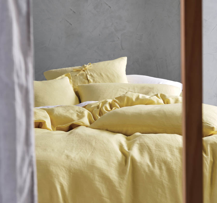 Nimes Linen 48x48cm Filled Cushion Meadow
