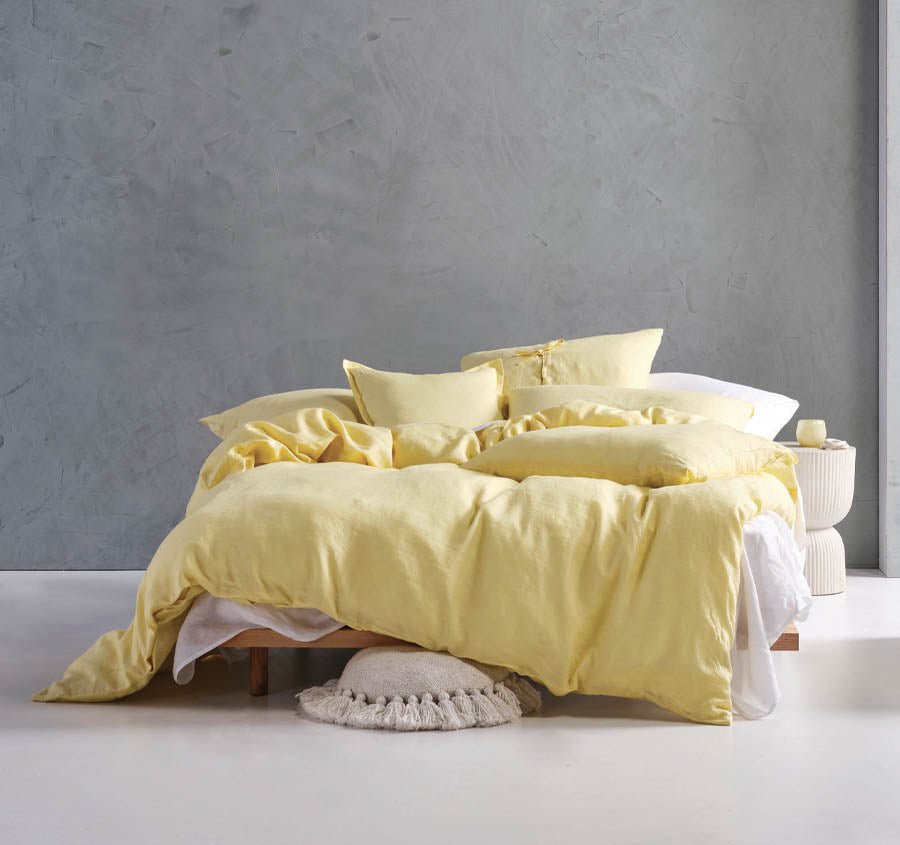 Nimes Linen Quilt Cover Set Range Meadow