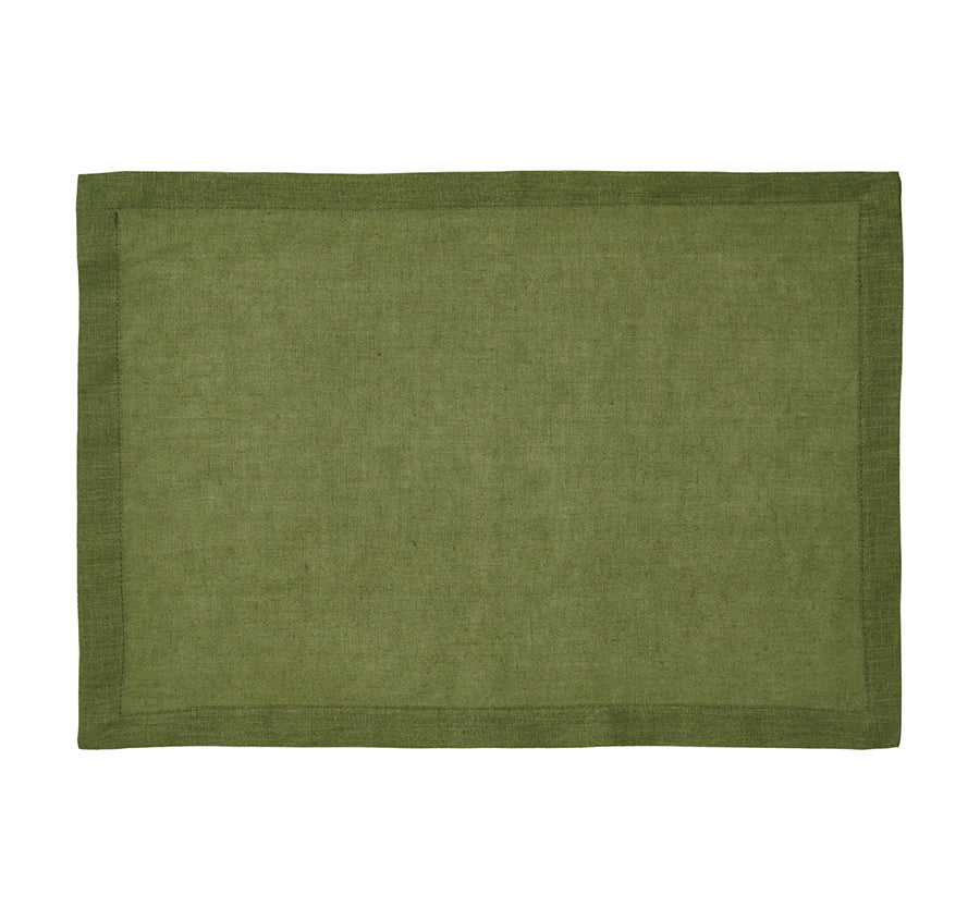 Nimes Linen Placemat Moss