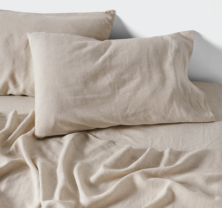 Nimes Linen Mega Flat Sheet Range Natural