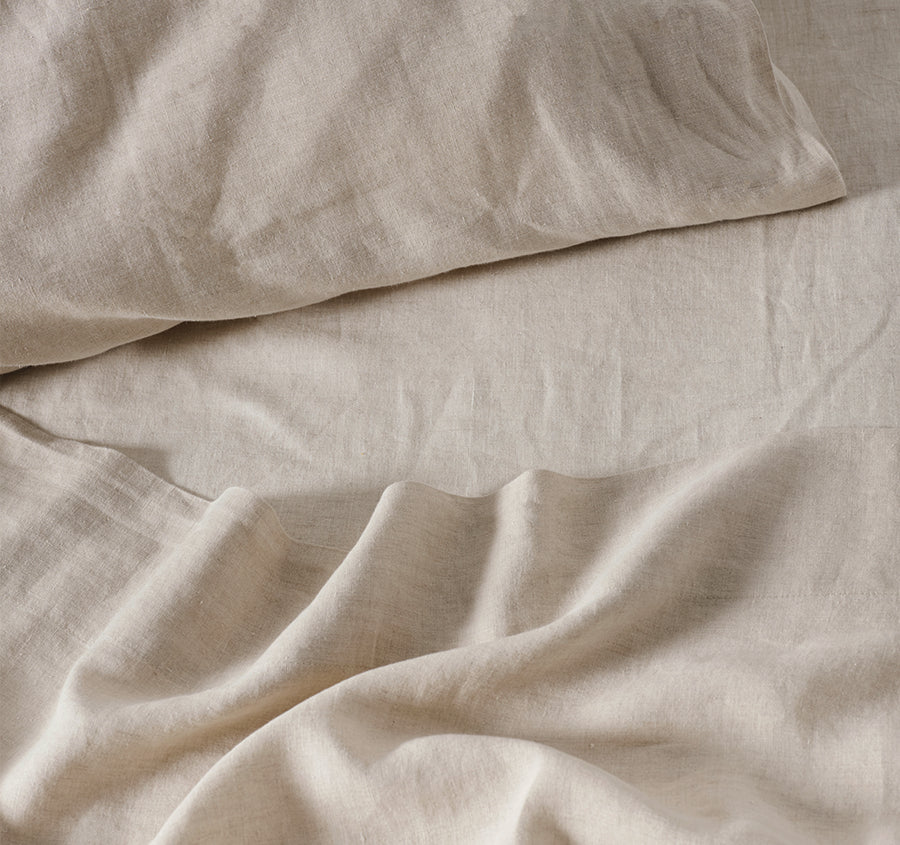 Nimes Linen Mega Flat Sheet Range Natural