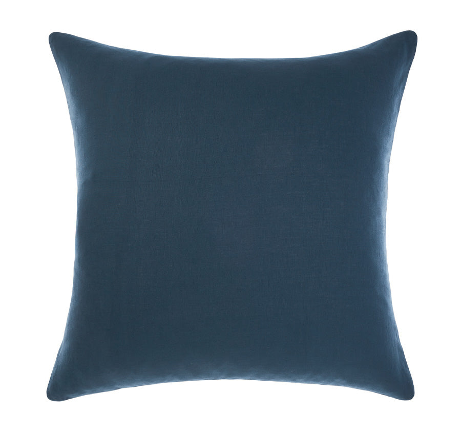 Nimes Linen European Pillowcase Navy