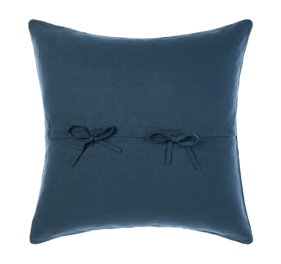Nimes Linen European Pillowcase Navy