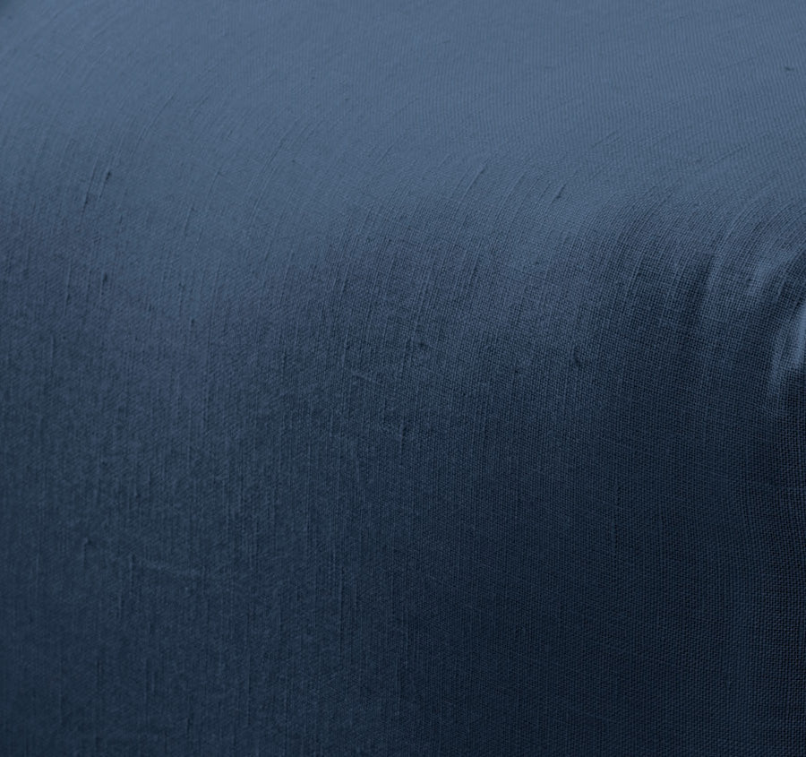 Nimes Linen Mega Fitted Sheet Range Navy