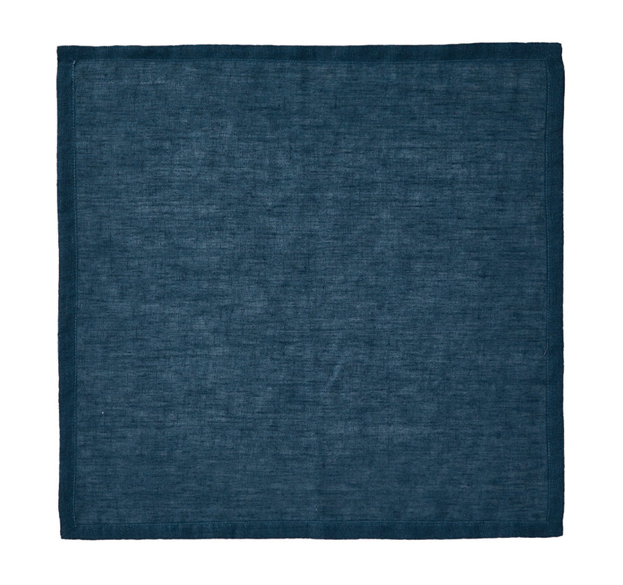 Nimes Linen 45x45cm 4 Piece Napkin Set Navy