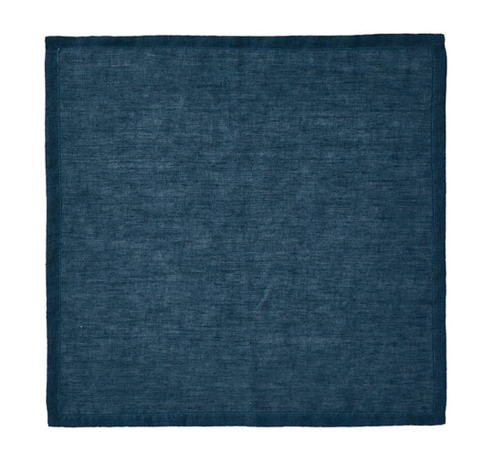 Nimes Linen 45x45cm 4 Piece Napkin Set Navy