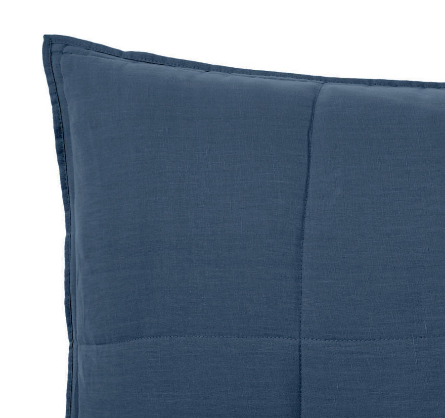Nimes Linen Standard Pillowsham Pair Navy