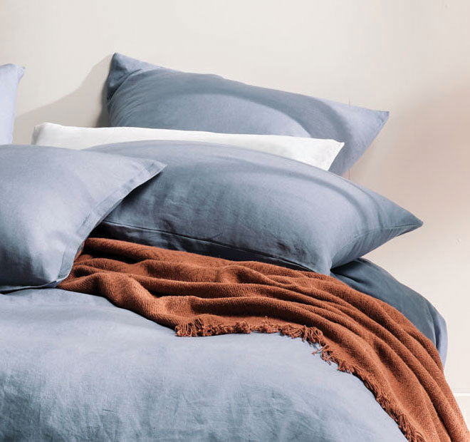 Nimes Linen Standard Pillowcase Nightfall