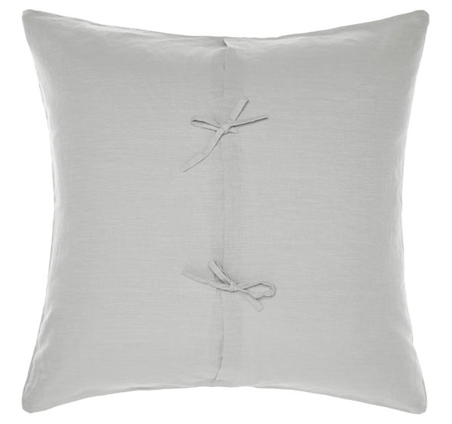 Nimes Linen European Pillowcase Pale Grey