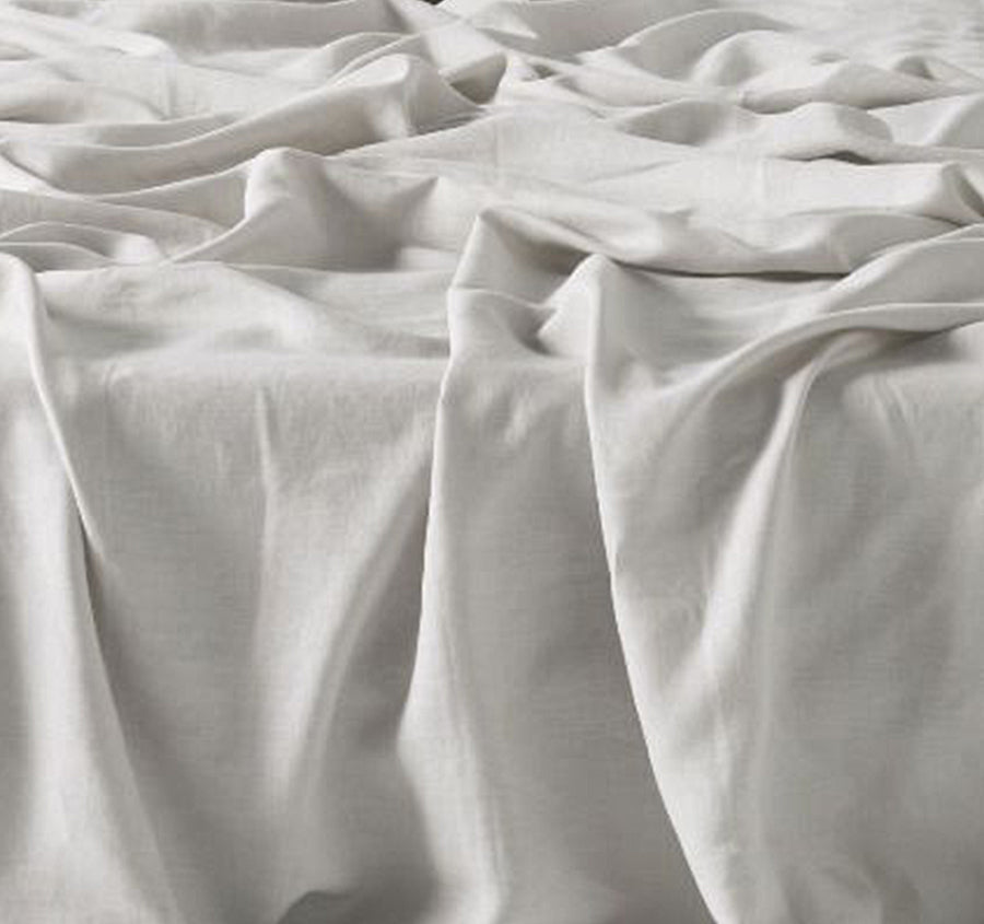 Nimes Linen Mega Sheet Set Range Pale Grey