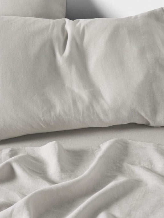 Nimes Linen Mega Sheet Set Range Pale Grey