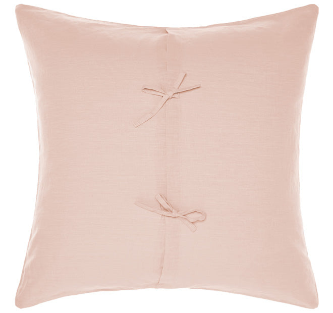 Nimes Linen European Pillowcase Rose Pink