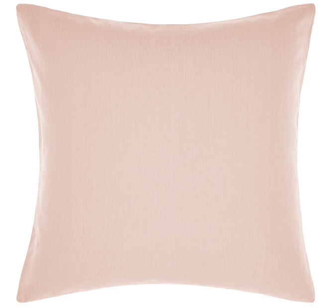 Nimes Linen European Pillowcase Rose Pink