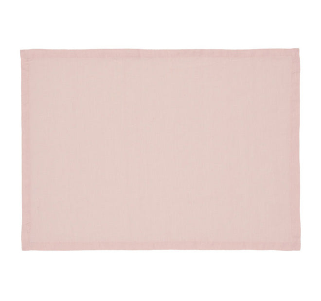 Nimes Linen Placemat Rose Pink