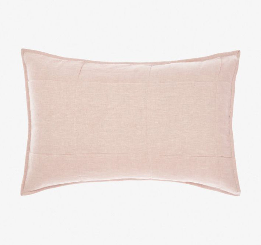 Nimes Linen Standard Pillowsham Pair Rose Pink