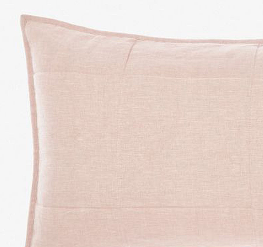 Nimes Linen Standard Pillowsham Pair Rose Pink