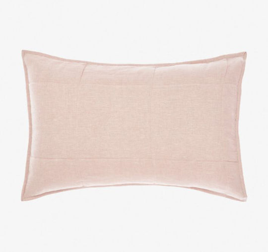 Nimes Linen Standard Pillowsham Pair Rose Pink