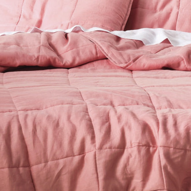 Nimes Linen Coverlet Rosette