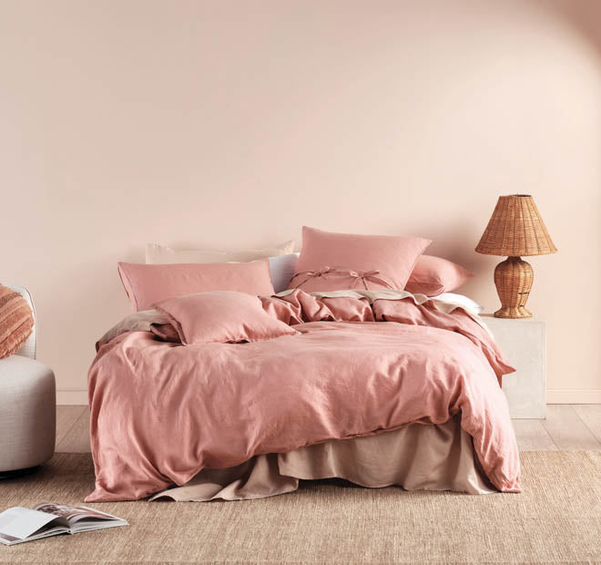 Nimes Linen 48x48cm Filled Cushion Rosette