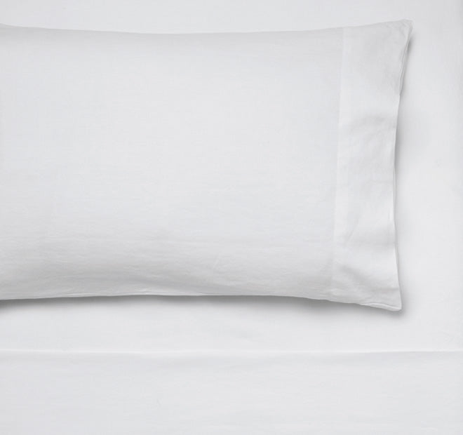 Nimes Linen Sheet Set Range White
