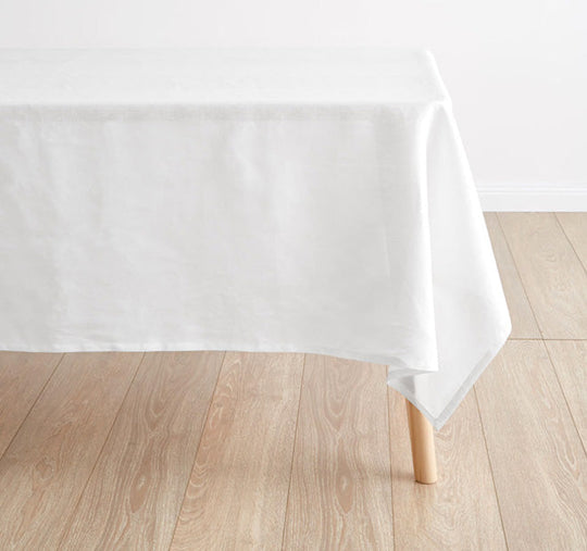Nimes Linen Tablecloth Range White