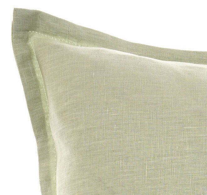 Nimes Linen 48x48cm Filled Cushion Wasabi
