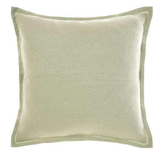 Nimes Linen 48x48cm Filled Cushion Wasabi