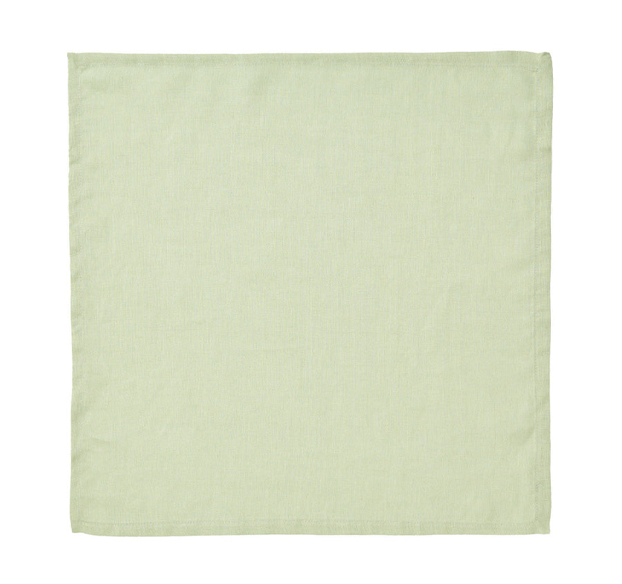 Nimes Linen 45x45cm 4 Piece Napkin Set Wasabi