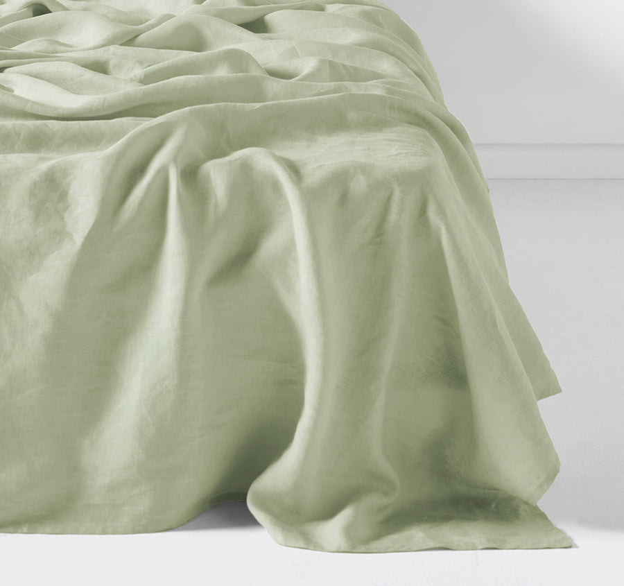 Nimes Linen Mega Sheet Set Range Wasabi