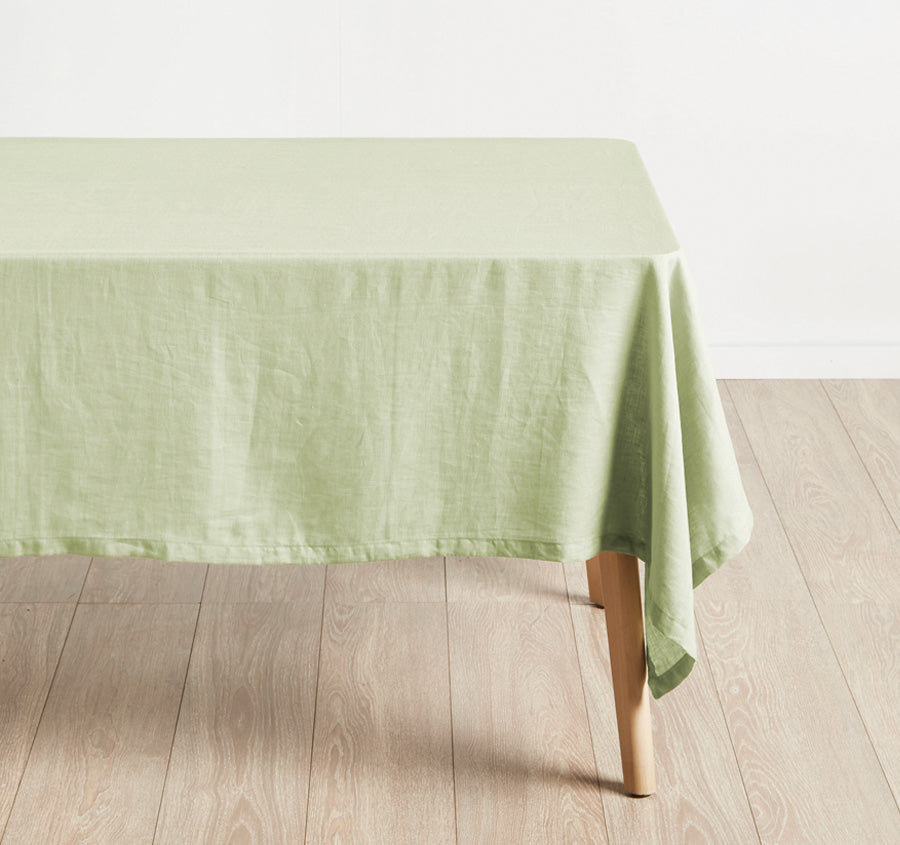 Nimes Linen Tablecloth Range Wasabi