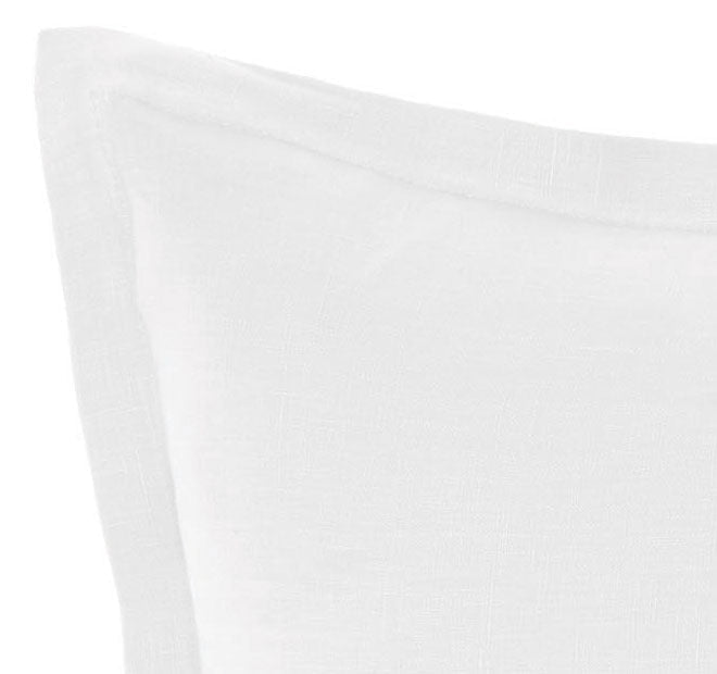 Nimes Linen 48x48cm Filled Cushion White