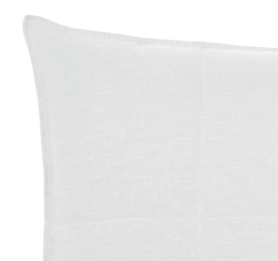 Nimes Linen Standard Pillowsham Pair White