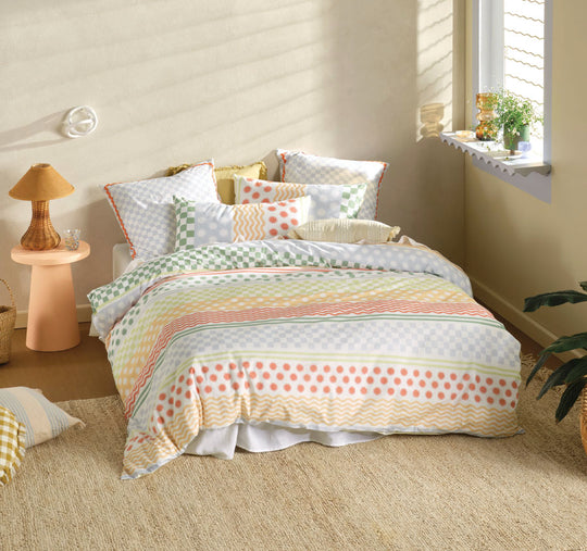 Noto Quilt Cover Set Range Multi