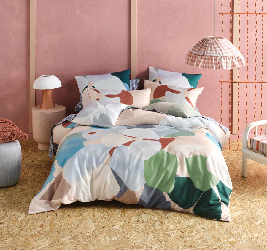 Ortensia Quilt Cover Set Range Blue