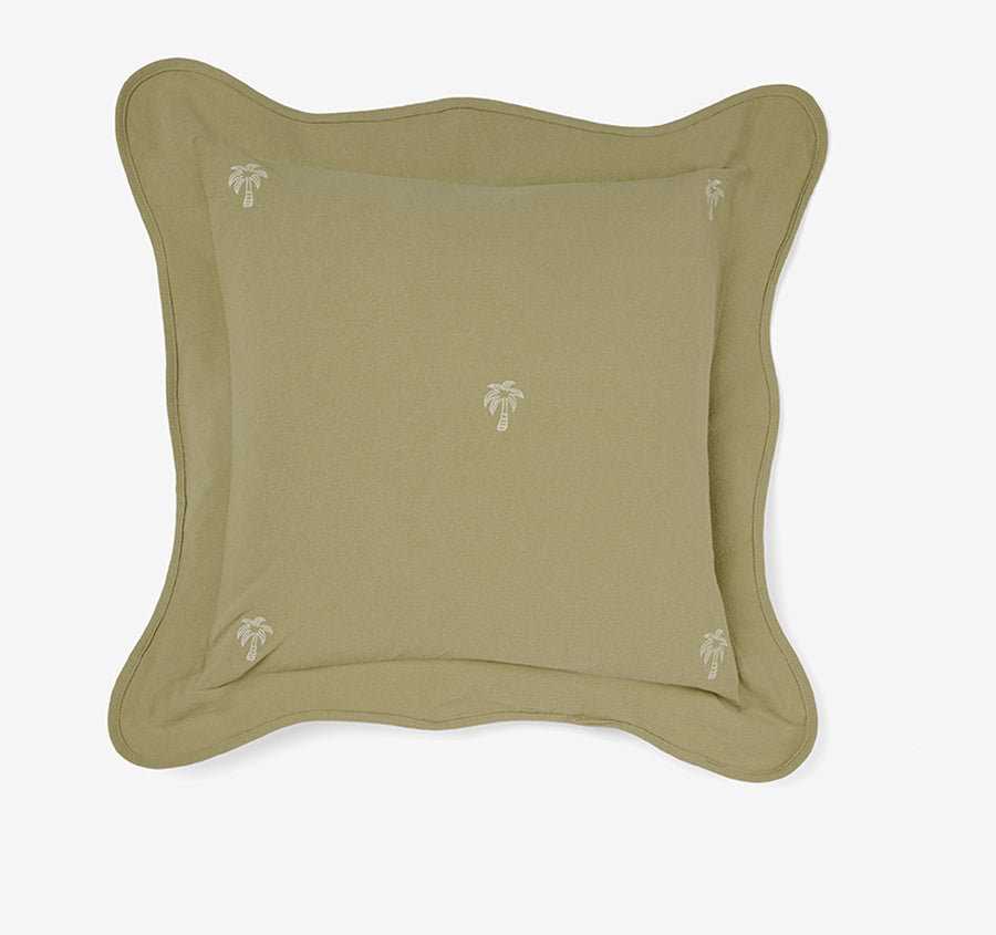 Palmier 48x48cm Filled Cushion Khaki