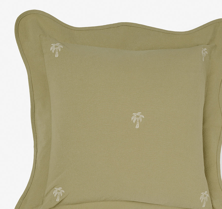 Palmier 48x48cm Filled Cushion Khaki