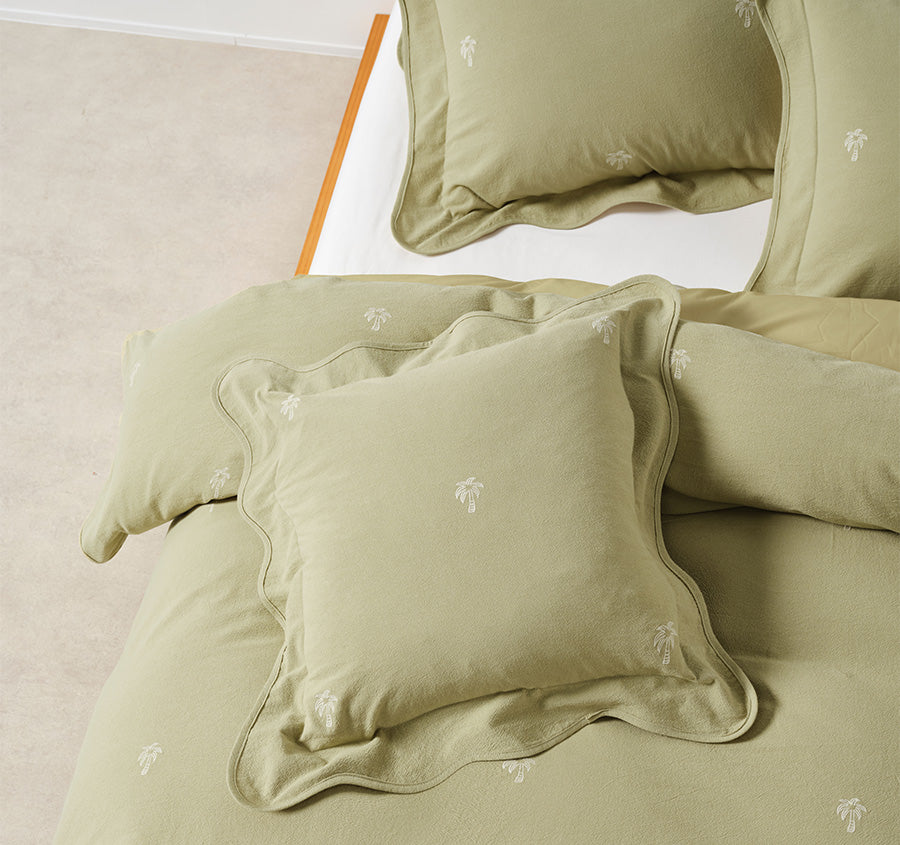 Palmier 48x48cm Filled Cushion Khaki