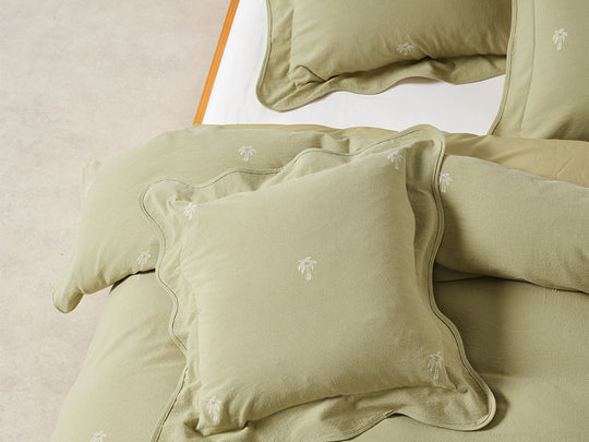 Palmier 48x48cm Filled Cushion Khaki