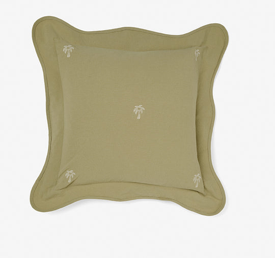 Palmier 48x48cm Filled Cushion Khaki