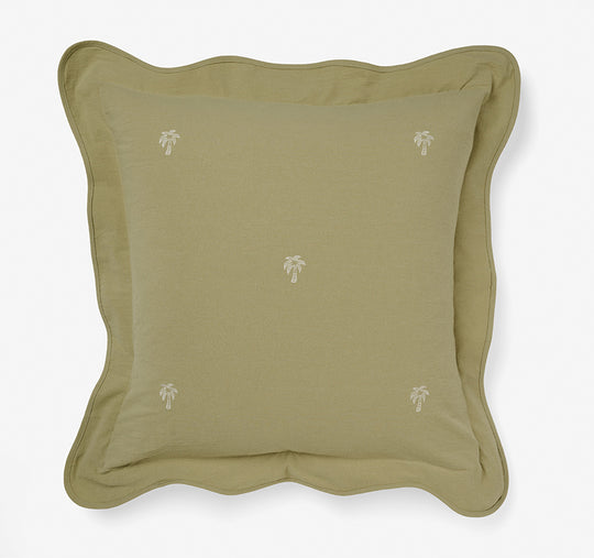 Palmier European Pillowcase Khaki