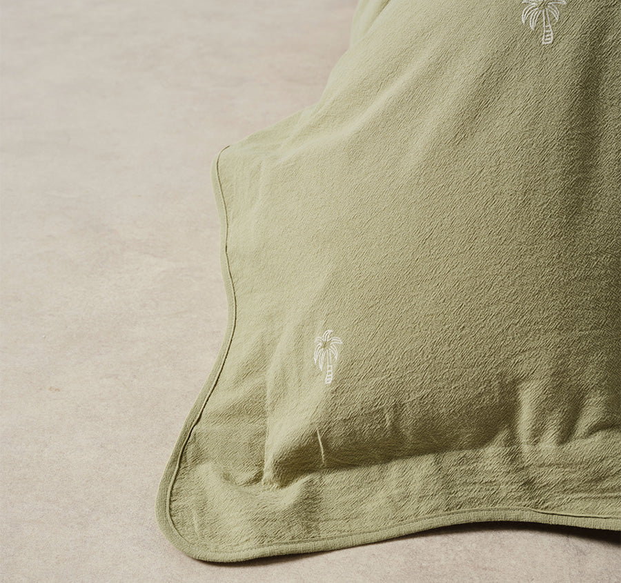 Palmier Quilt Cover Set Range Khaki