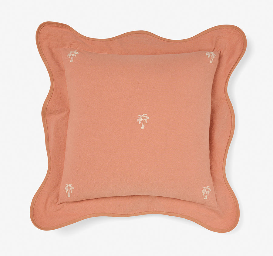Palmier 48x48cm Filled Cushion Pink Clay