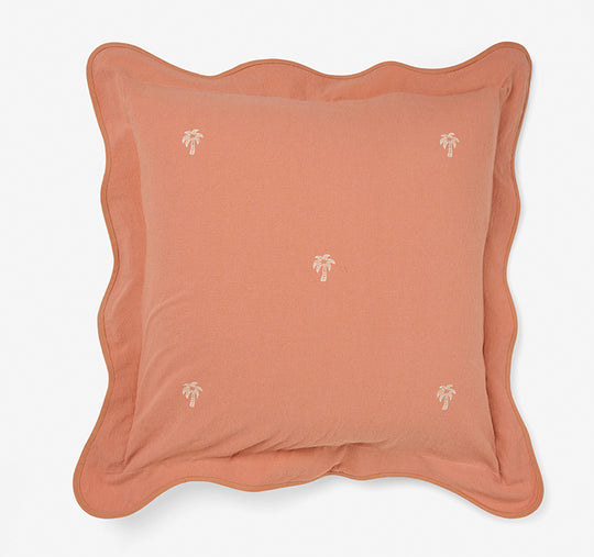 Palmier European Pillowcase Pink Clay