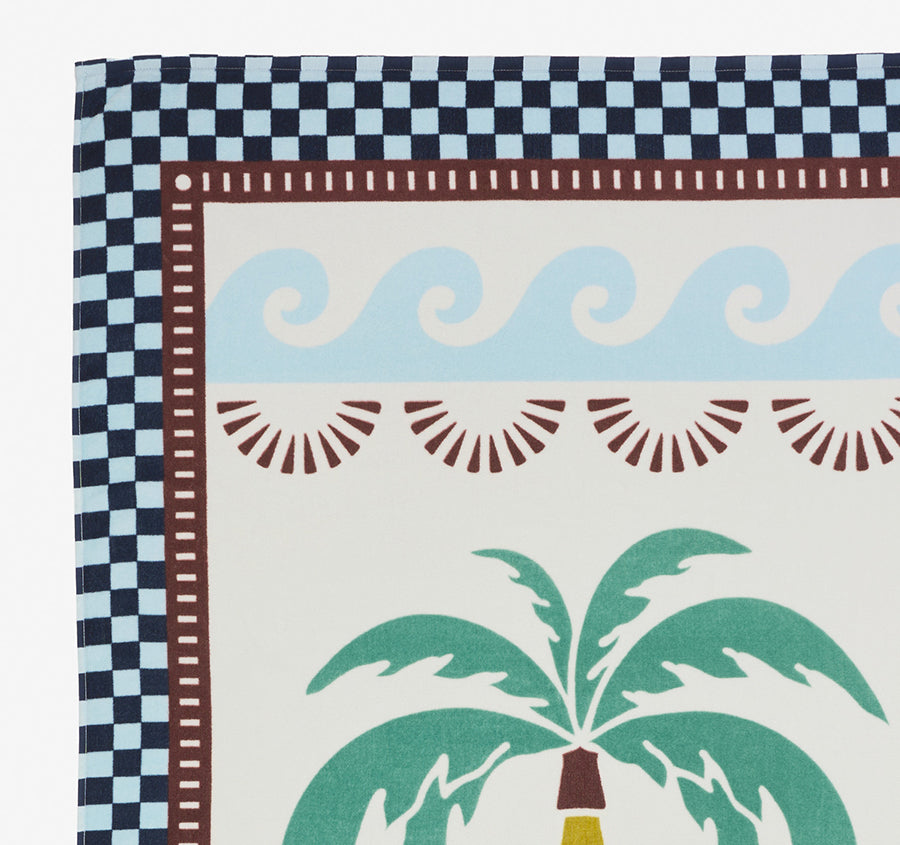 Palm Tree 95x175cm Beach Towel Multi