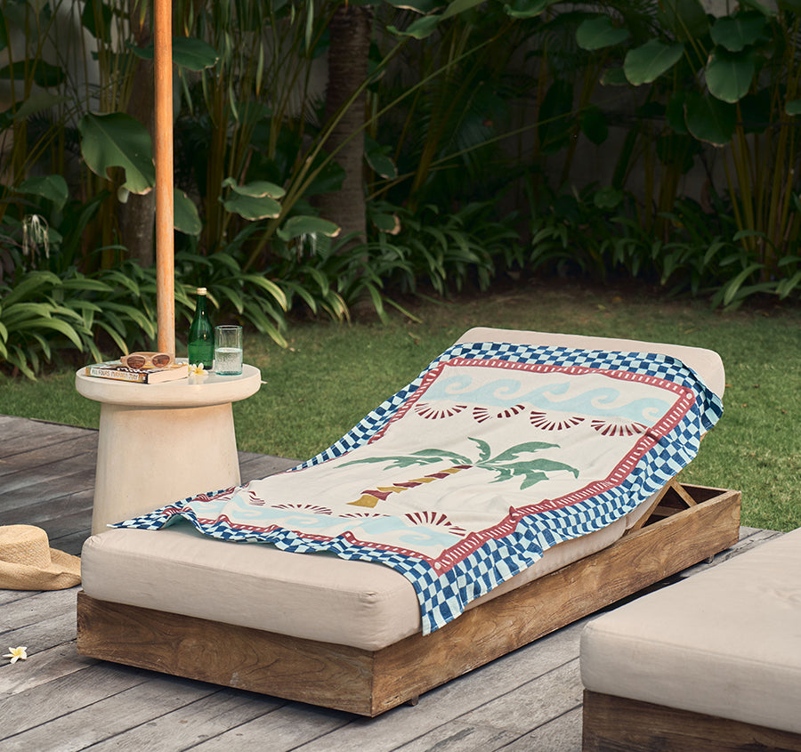 Palm Tree 95x175cm Beach Towel Multi