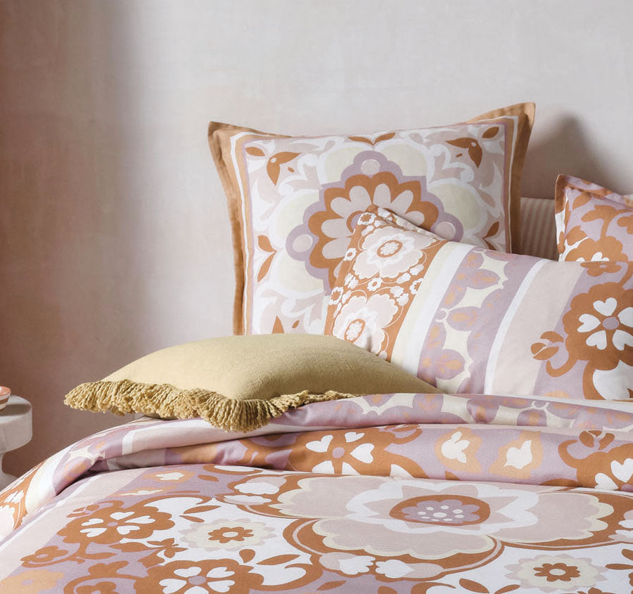 Paloma Quilt Cover Set Range Lavender