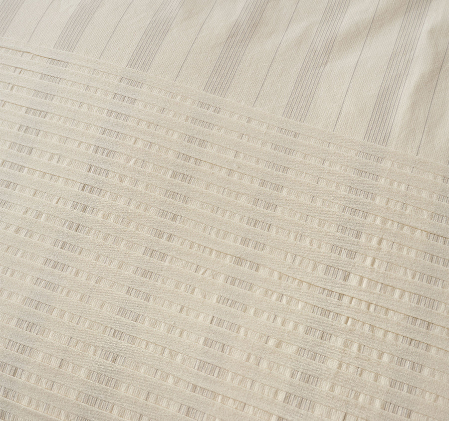 Pambula Quilt Cover Set Range Vanilla