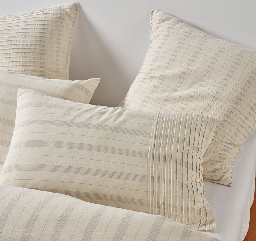 Pambula Quilt Cover Set Range Vanilla