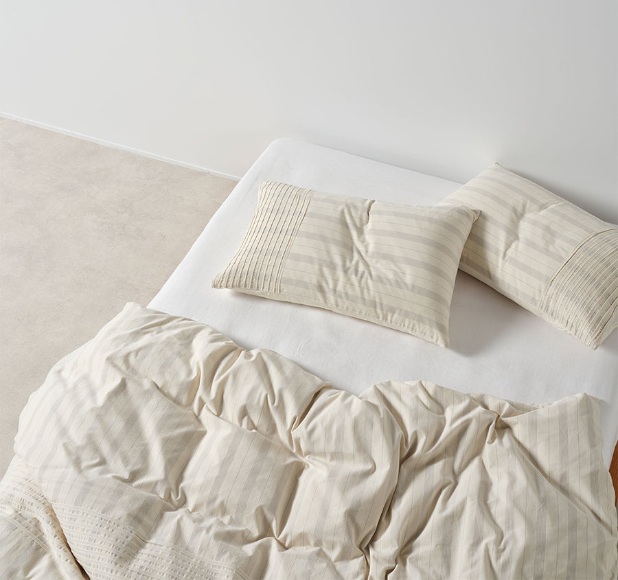 Pambula Quilt Cover Set Range Vanilla